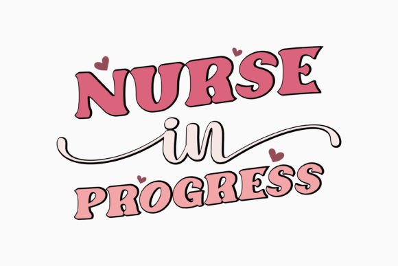 Nurse in Progress SVG: Retro Graphics for Crafts