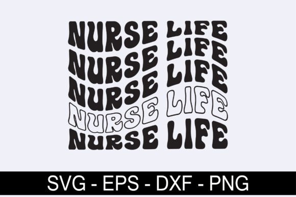 Nurse Life Retro SVG: Graphics for Crafts