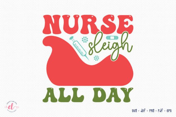 Nurse Sleigh SVG: Graphics for Crafts