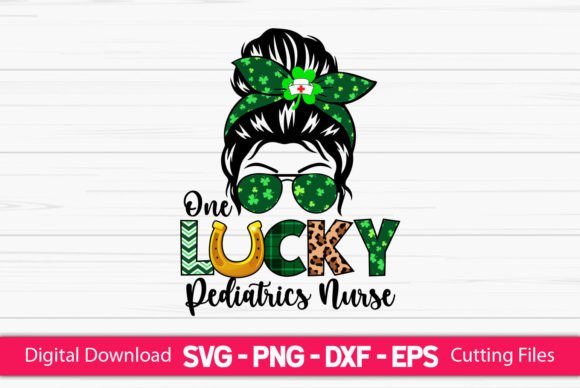 One Lucky Pediatrics Nurse Graphics & Crafts