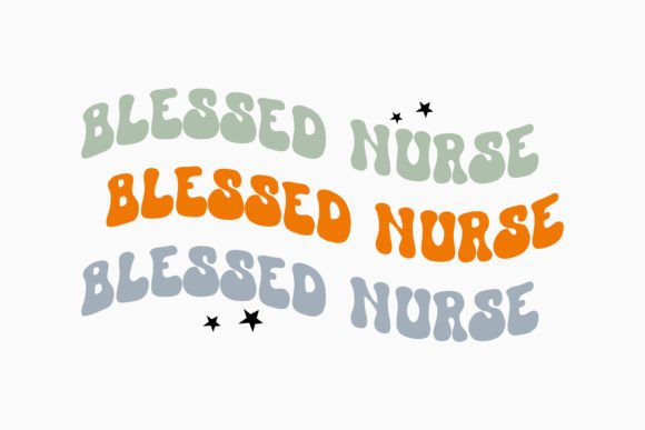 Retro Nurse Quote Blessed Nurse Graphics for Crafts